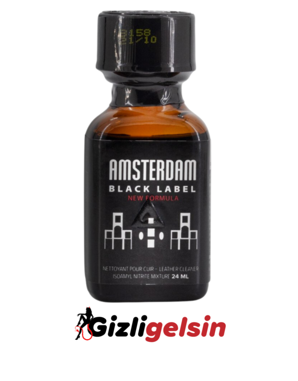 Poppers Amsterdam Black Label 24 Ml Gizligelsin