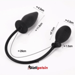 Şişirme Özellikli Yumuşak Silikon Anal Açıcı Genişletici Anal Plug