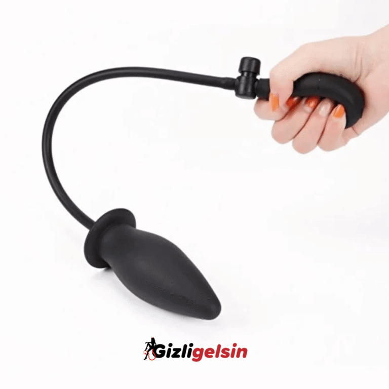 Şişirme Özellikli Yumuşak Silikon Anal Açıcı Genişletici Anal Plug